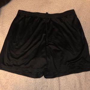 Plain black basketball shorts